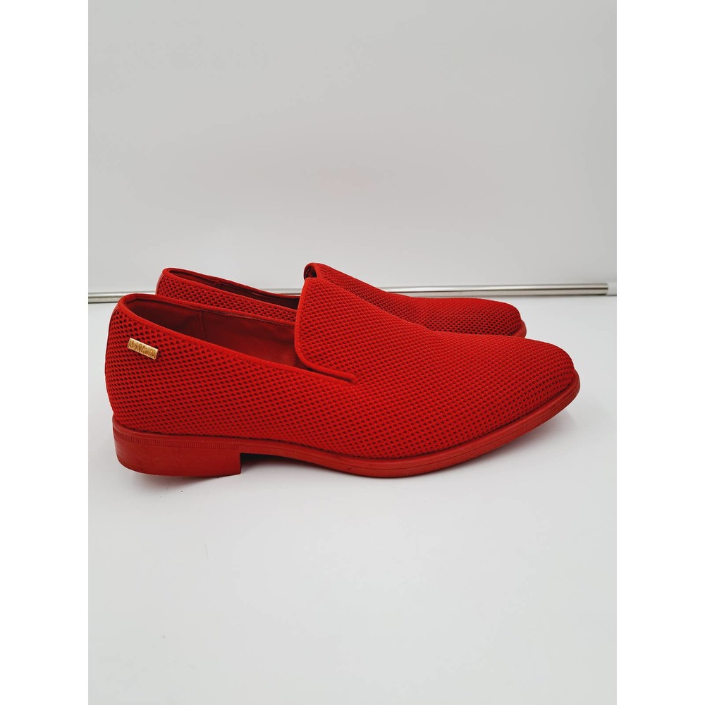 Dirk Red Mens Mesh Comfort Slip On Dress Casual Prom Dance Non Slip Loafers 8